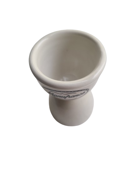 Manufrance white stoneware egg cup