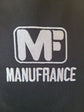 Manufrance black kitchen apron