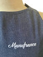 Manufrance denim kitchen apron