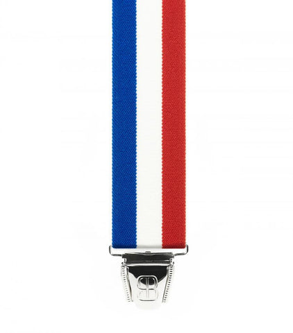 3-clip suspenders - French flag