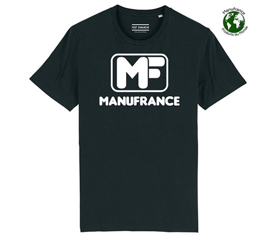 Manufrance MF black retro t-shirt