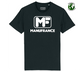 Retro Manufrance MF schwarzes T-Shirt