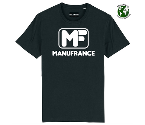 Retro Manufrance MF schwarzes T-Shirt