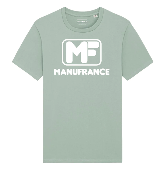 Tee-shirt rétro Manufrance MF vert menthe