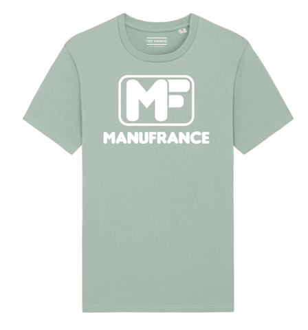 Tee-shirt rétro Manufrance MF vert menthe