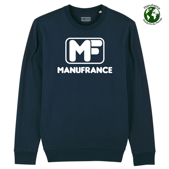 Sweat rétro bleu foncé Manufrance MF