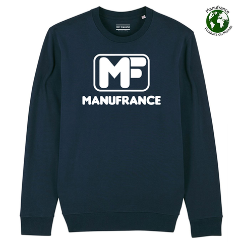 Dunkelblaues Retro-Sweatshirt Manufrance MF