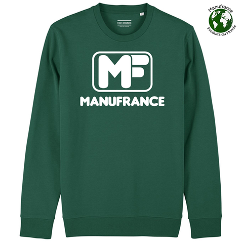 Dunkelgrünes Retro-Sweatshirt Manufrance MF