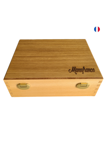 Manufrance wooden tea box