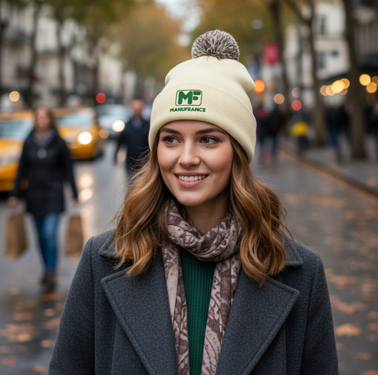 Bonnet Manufrance blanc cassé