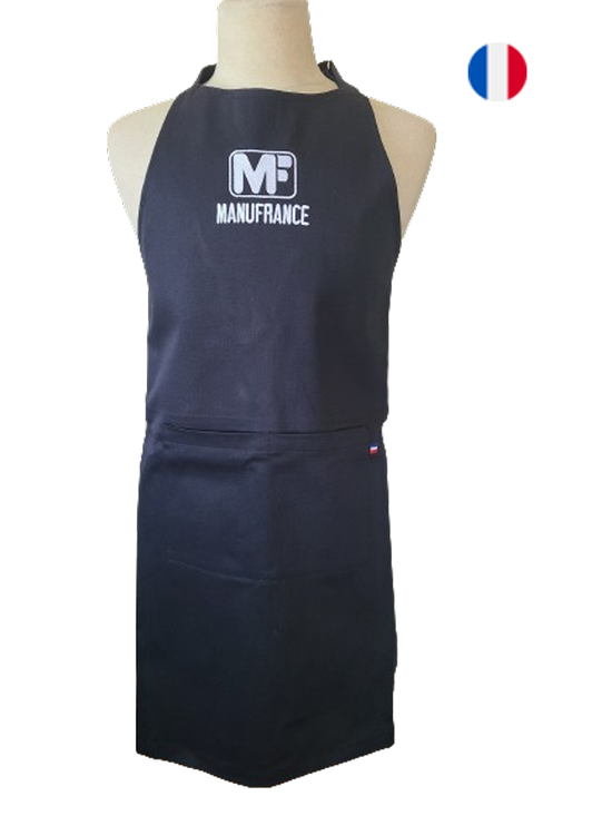 Manufrance black kitchen apron