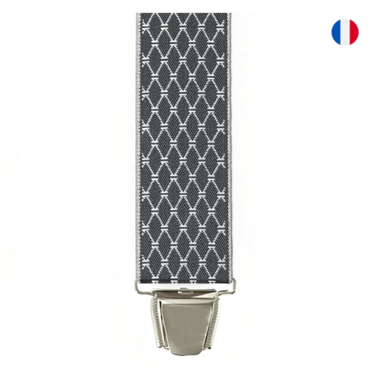 Bretelles 3 pinces Jacquard Qualité Sup.  Losanges