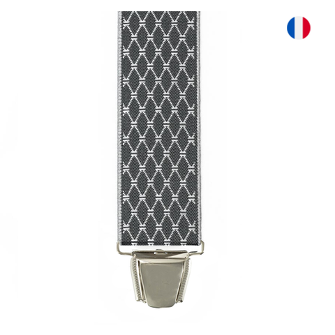 Bretelles 3 pinces Jacquard Qualité Sup.  Losanges