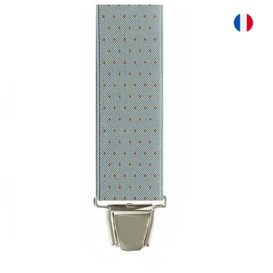 Bretelles Jacquard à pois - cérémonie 3 pinces