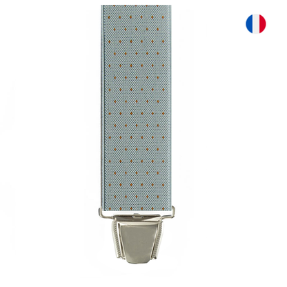 Bretelles Jacquard à pois - cérémonie 3 pinces