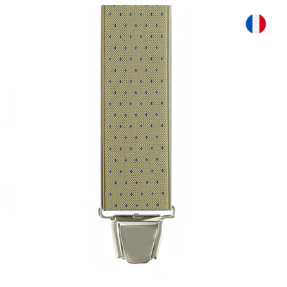 Bretelles Jacquard à pois - cérémonie 3 pinces