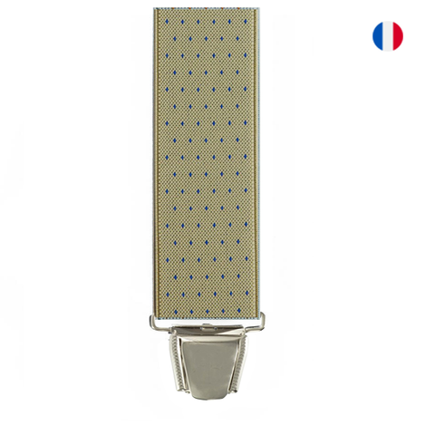 Bretelles Jacquard à pois - cérémonie 3 pinces