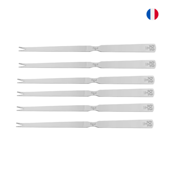 Lot de 6 curettes à crustacés