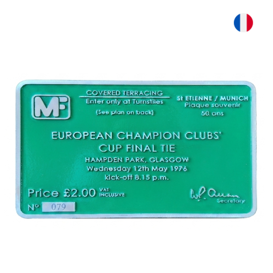 Plaque Mémoire 1976 Edition numérotée