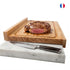 Planche réversible 40 x32 cm Manufrance présentation avec viande