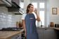 Manufrance denim kitchen apron