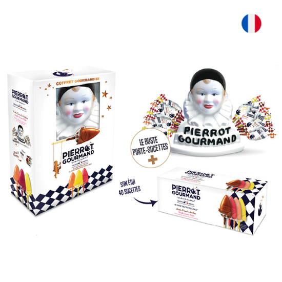 Buste Pierrot Gourmand + sucettes