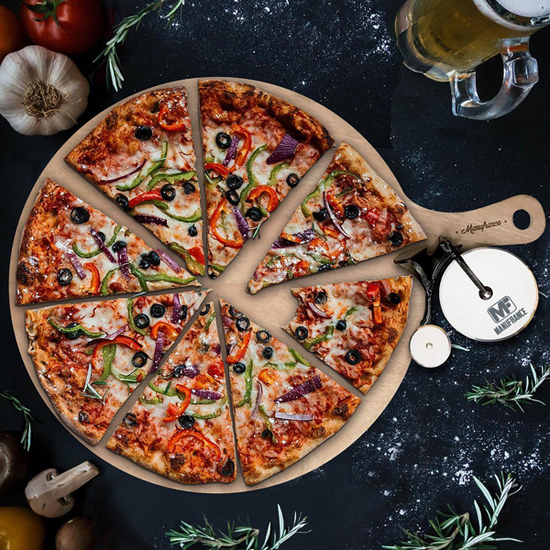Ensemble Planche et roulette pizza MANUFRANCE