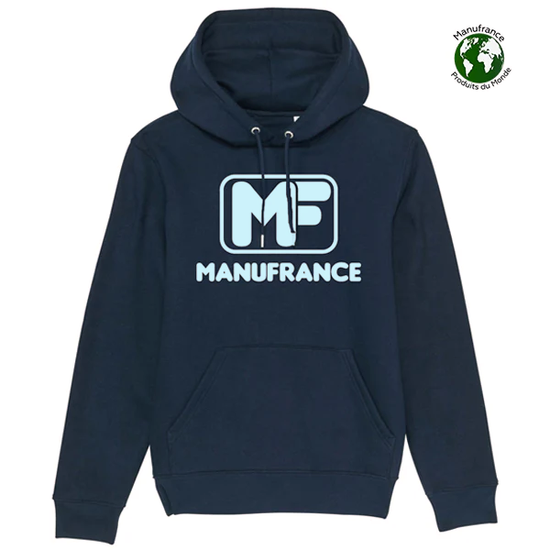 Manufrance Unique Edition blauer Retro-Hoodie