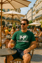 Tee-shirt rétro Manufrance MF vert foncé