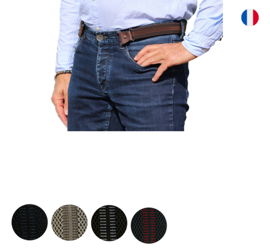 Ceinture sans boucle homme