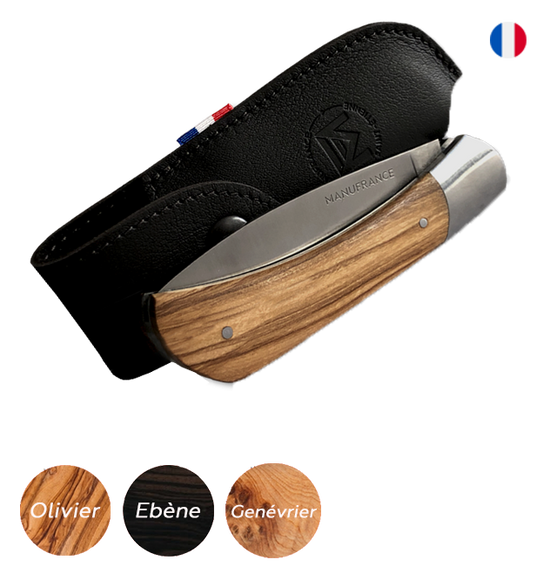 Couteau Aventure + Etui en cuir