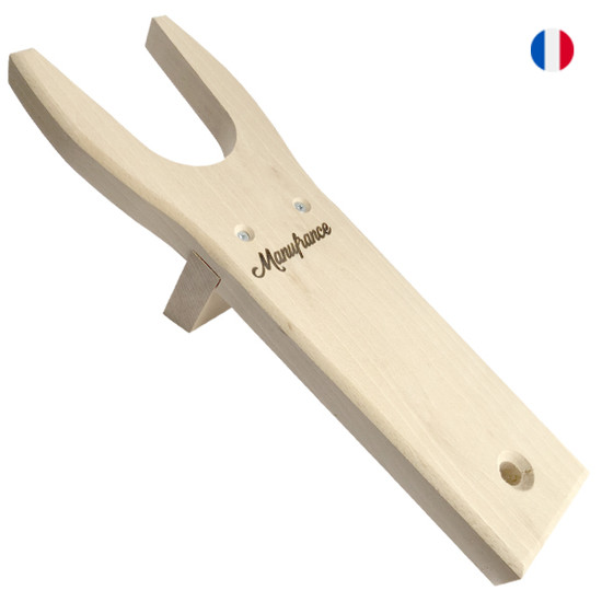 Manufrance-Stiefelzieher aus Holz