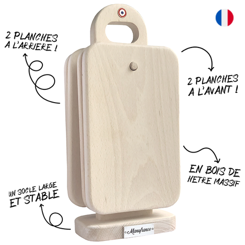 Mini aperitif boards with double-sided support Manufrance 