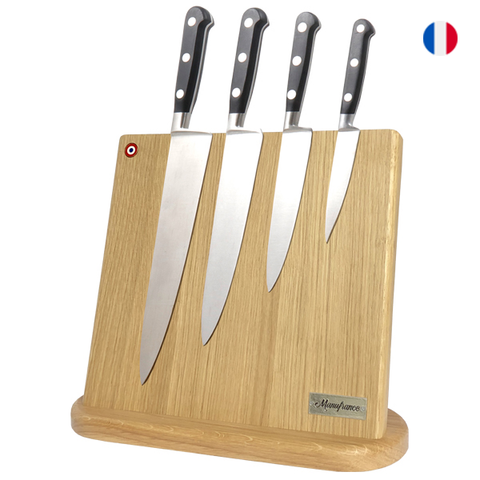 Manufrance solid oak magnetic knife holder