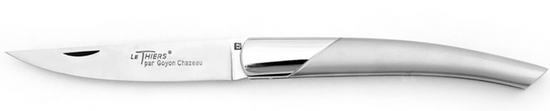 Le Thiers knife, sand-plated stainless steel closure