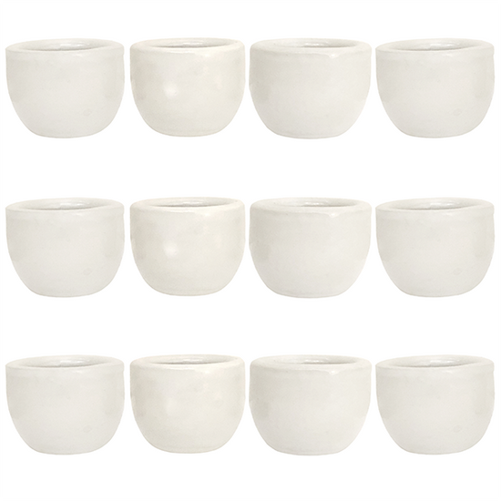 Manufrance stoneware snail cups (x12)